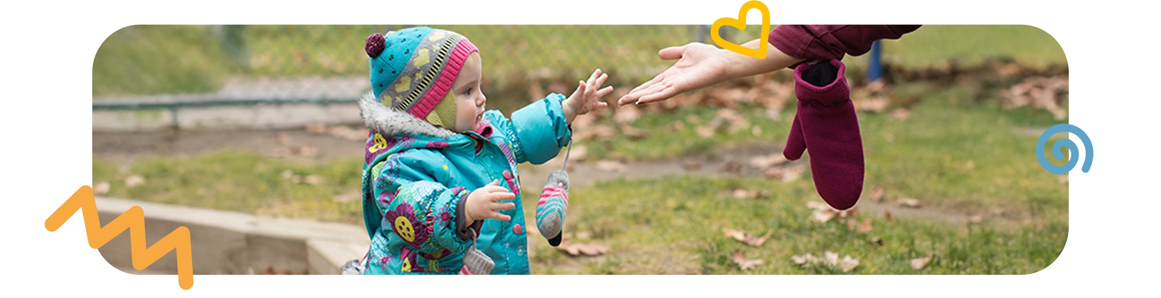 Un enfant qui donne la main